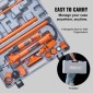 VEVOR 10 Ton Porta Power Kit, Φορητός υδραυλικός γρύλος με λάστιχο λαδιού 4,6 ft/1,4 m, κιτ επισκευής πλαισίου αυτοκινήτου με θήκη αποθήκευσης για επισκευή αυτοκινήτου, φορτηγό, αγρόκτημα