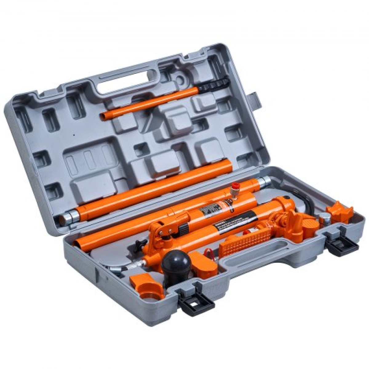 VEVOR 10 Ton Porta Power Kit, Φορητός υδραυλικός γρύλος με λάστιχο λαδιού 4,6 ft/1,4 m, κιτ επισκευής πλαισίου αυτοκινήτου με θήκη αποθήκευσης για επισκευή αυτοκινήτου, φορτηγό, αγρόκτημα