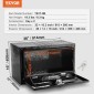 VEVOR Underbody Truck Box, 36" x 14" x 16" Pickup Storage Box, Heavy Duty Diamond Plate Tool Box με κλειδαριά και κλειδιά, Αδιάβροχο κουτί αποθήκευσης τρέιλερ με μάνταλο T-handle για φορτηγό, φορτηγό, ρυμουλκούμενο