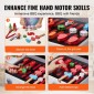 VEVOR Wooden Play Barbecue Toy Grill, Kids Grill Playset with Play Food and Grilling Tools, Wooden Play Food Kitchen αξεσουάρ (21 ΤΕΜ), Pretend Play Μαγειρικό παιχνίδι για νήπια Αγόρια Κορίτσια Ηλικίας 3+ Δώρο