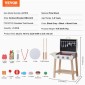 VEVOR Wooden Play Barbecue Toy Grill, Kids Grill Playset with Play Food and Grilling Tools, Wooden Play Food Kitchen αξεσουάρ (21 ΤΕΜ), Pretend Play Μαγειρικό παιχνίδι για νήπια Αγόρια Κορίτσια Ηλικίας 3+ Δώρο