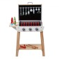 VEVOR Wooden Play Barbecue Toy Grill, Kids Grill Playset with Play Food and Grilling Tools, Wooden Play Food Kitchen αξεσουάρ (21 ΤΕΜ), Pretend Play Μαγειρικό παιχνίδι για νήπια Αγόρια Κορίτσια Ηλικίας 3+ Δώρο