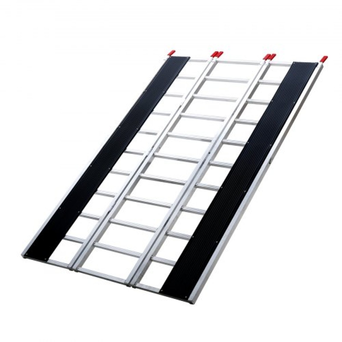 Τριδιπλωμένη ράμπα φόρτωσης VEVOR, 2160 x 1375 mm, Αντιολισθητική ράμπα ρυμουλκούμενου αλουμινίου με συμπαγή σχεδίαση, εύκολη αποθήκευση, χωρητικότητα φόρτωσης 680,4 kg, για Snowmobiles, ATV, Τρακτέρ, Χλοοκοπτικά, Καρότσια, Μοτοσικλέτες