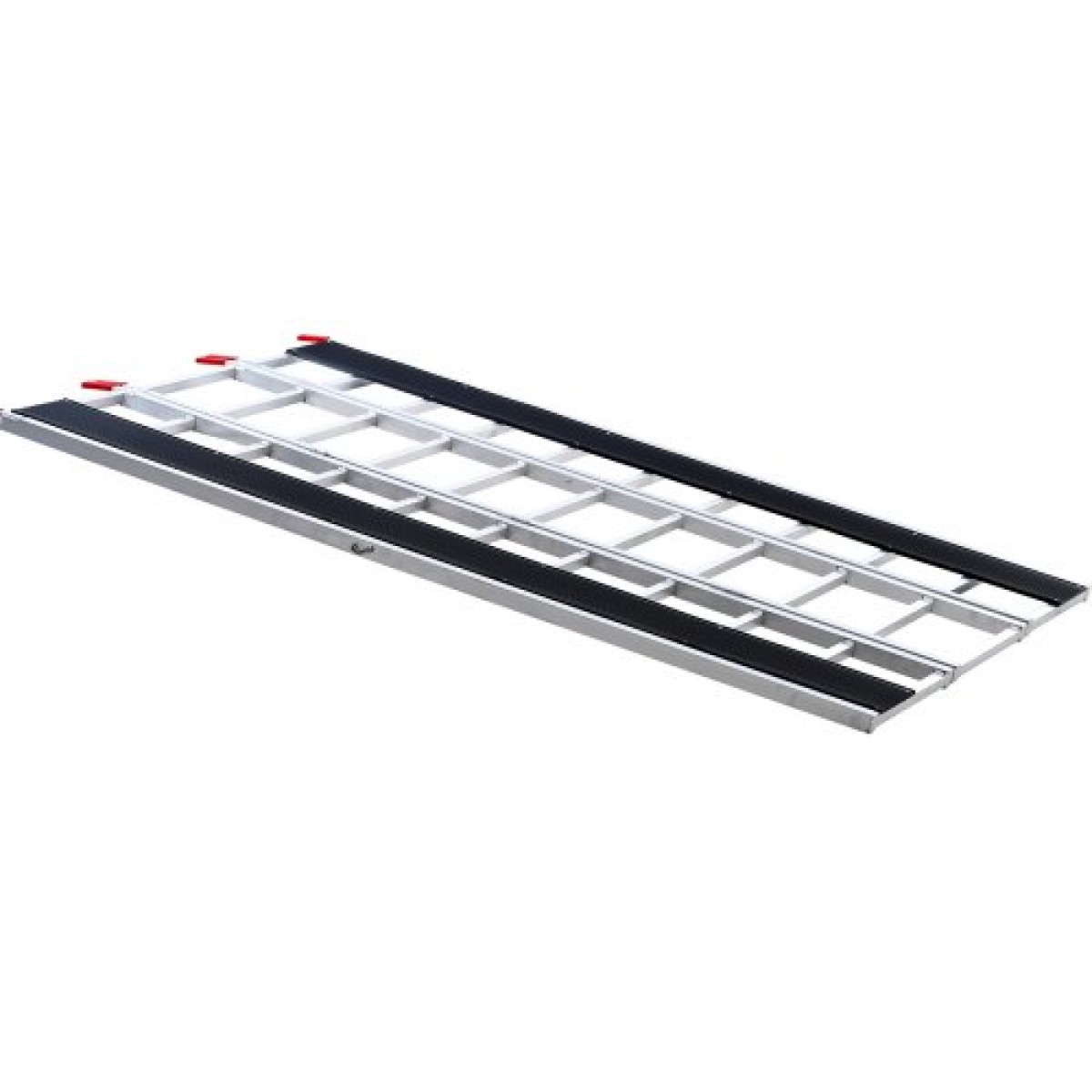 Τριδιπλωμένη ράμπα φόρτωσης VEVOR, 2160 x 1375 mm, Αντιολισθητική ράμπα ρυμουλκούμενου αλουμινίου με συμπαγή σχεδίαση, εύκολη αποθήκευση, χωρητικότητα φόρτωσης 680,4 kg, για Snowmobiles, ATV, Τρακτέρ, Χλοοκοπτικά, Καρότσια, Μοτοσικλέτες