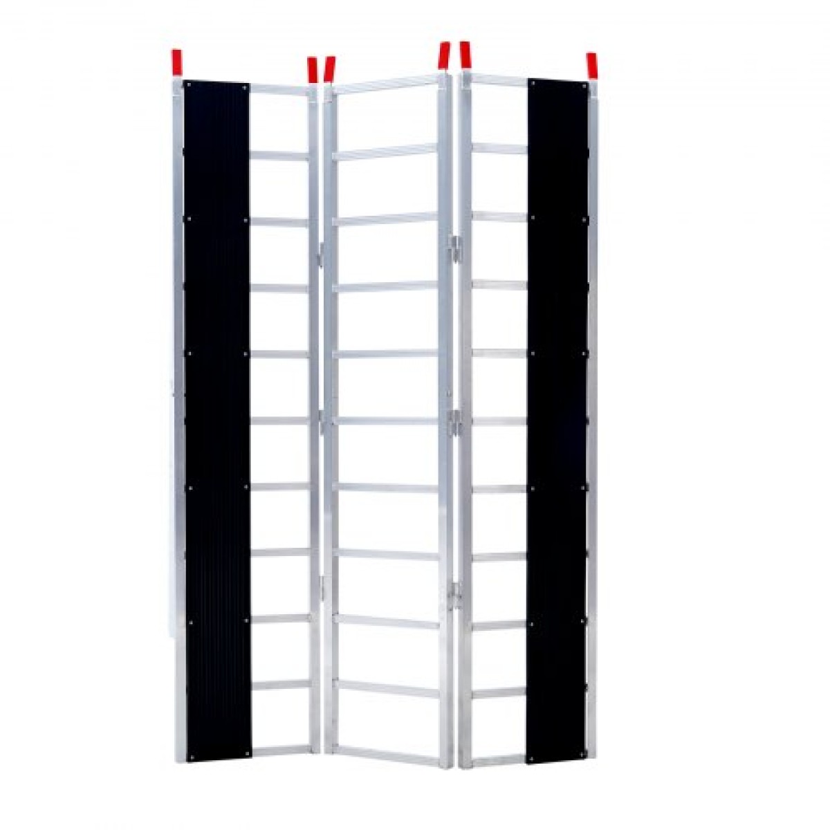 Τριδιπλωμένη ράμπα φόρτωσης VEVOR, 2160 x 1375 mm, Αντιολισθητική ράμπα ρυμουλκούμενου αλουμινίου με συμπαγή σχεδίαση, εύκολη αποθήκευση, χωρητικότητα φόρτωσης 680,4 kg, για Snowmobiles, ATV, Τρακτέρ, Χλοοκοπτικά, Καρότσια, Μοτοσικλέτες