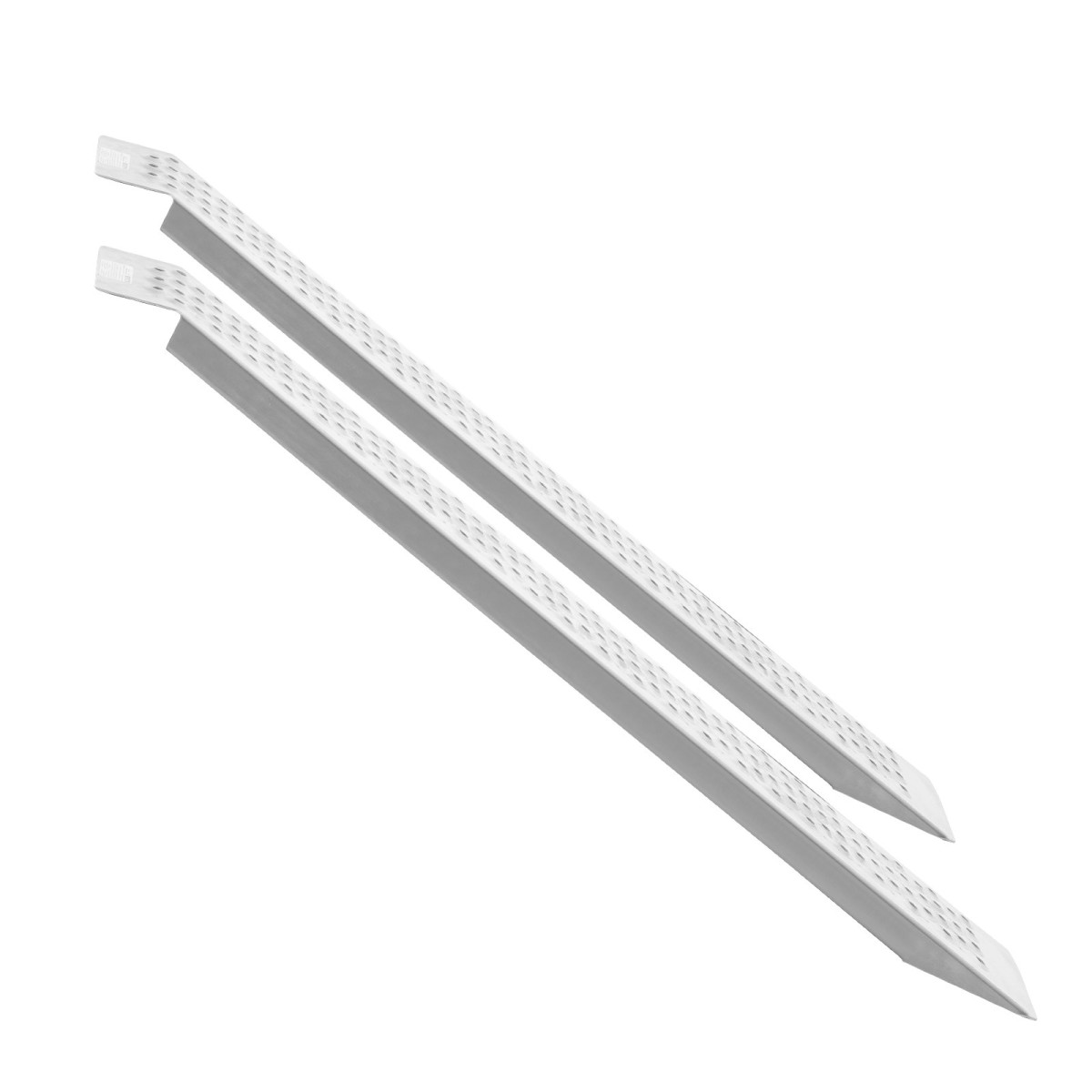Φορητές ράμπες φόρτωσης VEVOR, 2 τεμ. 1200 x 215 mm, Σετ ράμπας υποστέγων από ανθεκτικό αλουμίνιο με αντιολισθητικές τρύπες, συμπαγής σχεδιασμός και εύκολη αποθήκευση, χωρητικότητα βάρους 399,2 kg, για ATV, τρακτέρ, χλοοκοπτικά, καρότσια