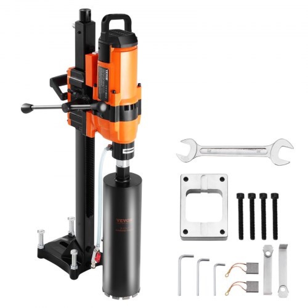 Μηχάνημα τρυπανιού VEVOR Core 2.03-30 cm Dia 3500W Diamond Core Drill Rig with Stand
