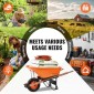 Καρότσι VEVOR Καρότσι, 6 Cu.Ft.Φορτίο & χωρητικότητα 330 λίβρες, καροτσάκι με ένα τροχό Garden Dump Barrow με μεταλλικό χερούλι &  16"  φαρδιές ρόδες, εύκολη φόρτωση Utility Yard Cart & Wagons for Lawn Farm
