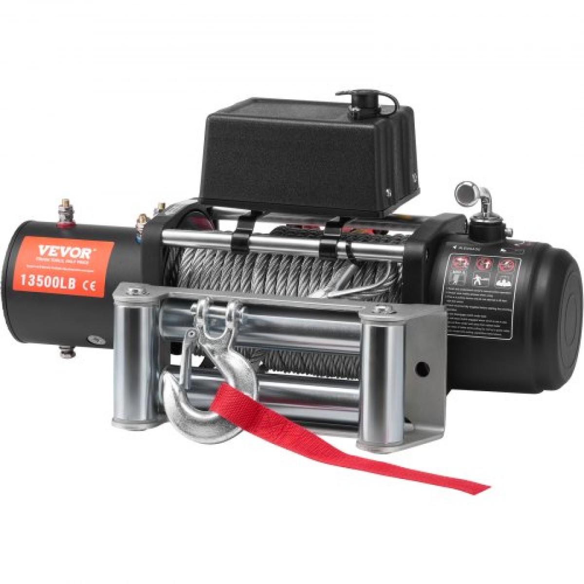 VEVOR Electric Winch Truck 6123,5 kg Ατσάλινο καλώδιο IP65 αδιάβροχο τηλεχειριστήριο