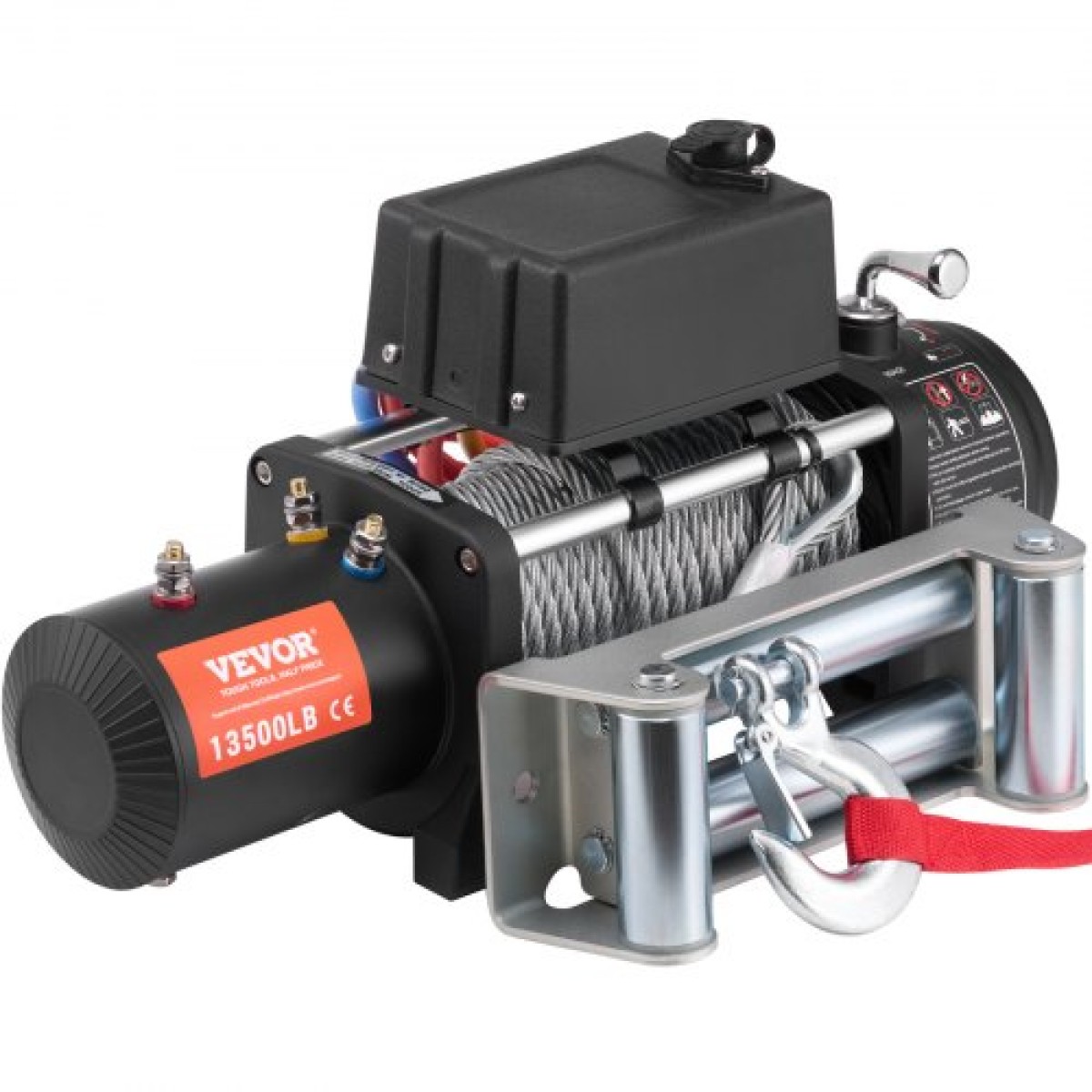 VEVOR Electric Winch Truck 6123,5 kg Ατσάλινο καλώδιο IP65 αδιάβροχο τηλεχειριστήριο