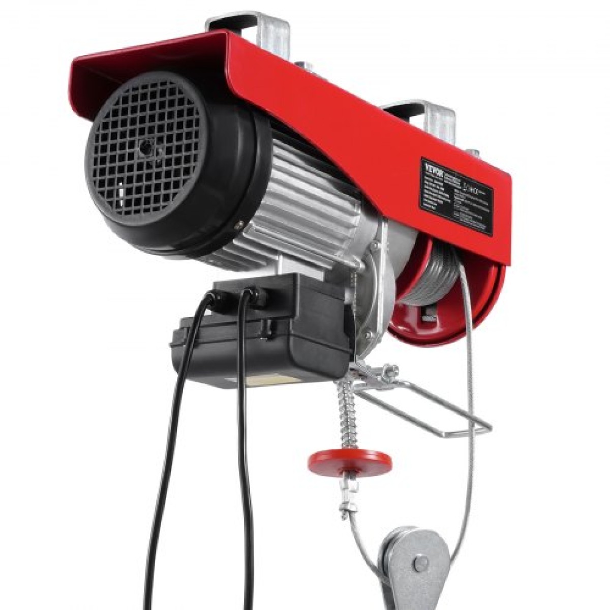 VEVOR Electric Hoist Crane Winch 1197,5 kg με 426,7 cm Ενσύρματο Τηλεχειριστήριο 230V