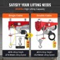 VEVOR Electric Hoist Crane Winch 1197,5 kg με 426,7 cm Ενσύρματο Τηλεχειριστήριο 230V