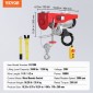 VEVOR Electric Hoist Crane Winch 1197,5 kg με 426,7 cm Ενσύρματο Τηλεχειριστήριο 230V