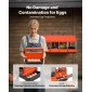 Κουτιά φωλιάς VEVOR Chicken, 4 θήκες, μεταλλικά κουτιά ωοπαραγωγής με προστατευτικά συλλεκτικά καπάκια, κουτί φωλιάς που ανοίγει, εύκολο στη συναρμολόγηση, ιδανικά για κότες, πάπιες, κοτόπουλα και άλλα πουλερικά, πορτοκάλι