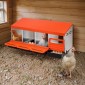 Κουτιά φωλιάς VEVOR Chicken, 4 θήκες, μεταλλικά κουτιά ωοπαραγωγής με προστατευτικά συλλεκτικά καπάκια, κουτί φωλιάς που ανοίγει, εύκολο στη συναρμολόγηση, ιδανικά για κότες, πάπιες, κοτόπουλα και άλλα πουλερικά, πορτοκάλι