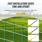 VEVOR Electric Fence Wire, 656Ft 200M Portable Polywire, 1/4" Diameter 6 Inox Strands for Αξιόπιστη αγωγιμότητα και UV, Αντοχή στη σκουριά, Σχοινί περίφραξης για άλογα, βοοειδή, ζώα
