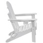 Καρέκλα VEVOR Adirondack Πλαστική, Σετ 2 Φορητή Πτυσσόμενη Πυροσβεστική Καρέκλα Παντός Καιρού, Καρέκλα Αίθριου εξωτερικού χώρου Adirondack με ποτηροθήκη, με Χαλαρωτικό Μπράτσο Εργονομικό, για Κήπο, Πίσω αυλή - Λευκό