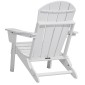 Καρέκλα VEVOR Adirondack Πλαστική, Σετ 2 Φορητή Πτυσσόμενη Πυροσβεστική Καρέκλα Παντός Καιρού, Καρέκλα Αίθριου εξωτερικού χώρου Adirondack με ποτηροθήκη, με Χαλαρωτικό Μπράτσο Εργονομικό, για Κήπο, Πίσω αυλή - Λευκό