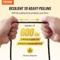 VEVOR Electric Fence Wire, 1000Ft 305M Portable Polywire, 1/4" Diameter 2 Copper Strands for Αξιόπιστη αγωγιμότητα και αντίσταση στη σκουριά, Σχοινί περίφραξης για άλογα, βοοειδή, ζώα
