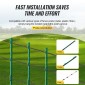 VEVOR Electric Fence Wire, 1000Ft 305M Portable Polywire, 1/4" Diameter 2 Copper Strands for Αξιόπιστη αγωγιμότητα και αντίσταση στη σκουριά, Σχοινί περίφραξης για άλογα, βοοειδή, ζώα