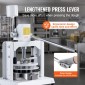 VEVOR Dough Divider Rounder, 18PCS Manual Dough Equal Divider Machine, 2,11oz - 9,88oz Χειροπίεση Κόφτης ζύμης με δίσκο και λεπίδα από ανοξείδωτο ατσάλι 304, Αρτοποιός για αρτοποιεία, εστιατόριο, εμπορικό