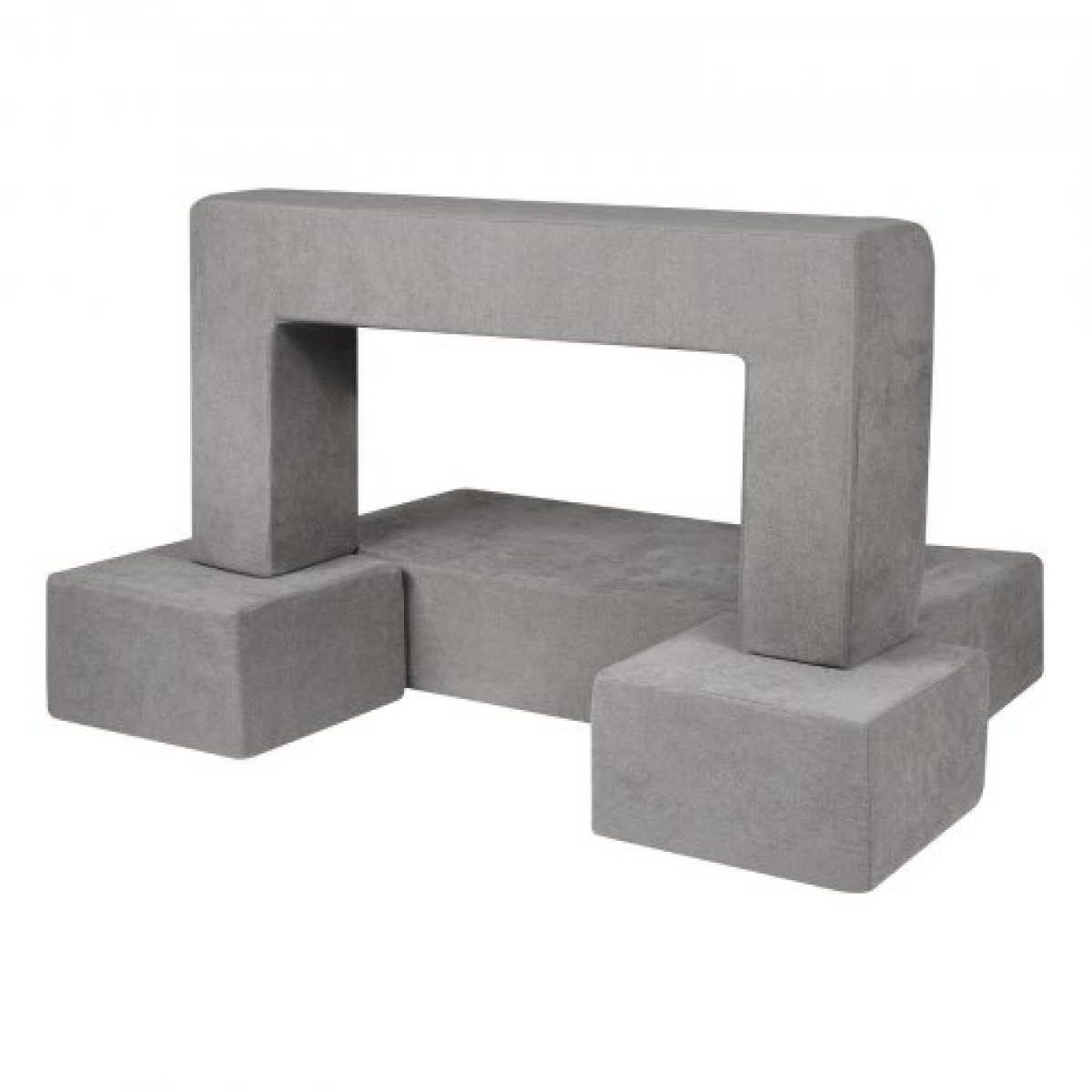 VEVOR Παιδικός καναπές, 4 τμχ Modular Kids Play Καναπές, Καναπές για νήπια-κρεβάτι, Παιδική Καρέκλα Έπιπλα Playroom, Παιδικός τμηματικός καναπές με αφαιρούμενο κάλυμμα για παιδιά, κορίτσια και αγόρια, γκρι