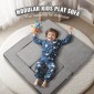 VEVOR Παιδικός καναπές, 4 τμχ Modular Kids Play Καναπές, Καναπές για νήπια-κρεβάτι, Παιδική Καρέκλα Έπιπλα Playroom, Παιδικός τμηματικός καναπές με αφαιρούμενο κάλυμμα για παιδιά, κορίτσια και αγόρια, γκρι
