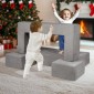 VEVOR Παιδικός καναπές, 4 τμχ Modular Kids Play Καναπές, Καναπές για νήπια-κρεβάτι, Παιδική Καρέκλα Έπιπλα Playroom, Παιδικός τμηματικός καναπές με αφαιρούμενο κάλυμμα για παιδιά, κορίτσια και αγόρια, γκρι