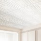Πλακάκια οροφής VEVOR 12-συσκευασία 61 cm x 61 cm PVC Εύκολη τοποθέτηση Λευκό μοτίβο μανταλάκι