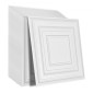 Πλακάκια οροφής VEVOR 12-συσκευασία 61 cm x 61 cm PVC Εύκολη τοποθέτηση Λευκό μοτίβο μανταλάκι