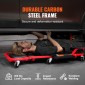 VEVOR Mechanic Garage Creeper, 1118 mm, χωρητικότητας 136,1 kg Automotive Rolling Creeper με 6 ρυθμιζόμενους τροχούς, ρυθμιζόμενο δίσκο εργαλείου προσκέφαλου, βαρέως τύπου ατσάλινο πλαίσιο για γκαράζ, επισκευαστήρια και DIY