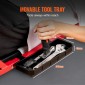 VEVOR Mechanic Garage Creeper, 1118 mm, χωρητικότητας 136,1 kg Automotive Rolling Creeper με 6 ρυθμιζόμενους τροχούς, ρυθμιζόμενο δίσκο εργαλείου προσκέφαλου, βαρέως τύπου ατσάλινο πλαίσιο για γκαράζ, επισκευαστήρια και DIY