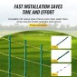 VEVOR Electric Fence Wire, 3366Ft 1026M Portable Polywire, 1/8" Diameter 6 Inox Strands for Αξιόπιστη αγωγιμότητα και UV, Αντοχή στη σκουριά, Σχοινί περίφραξης για άλογα, βοοειδή, ζώα