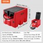 VEVOR Φορητό ρεζερβουάρ ντίζελ & βενζίνης 181,7 L δοχείο καυσίμου με αντλία μεταφοράς 12 V