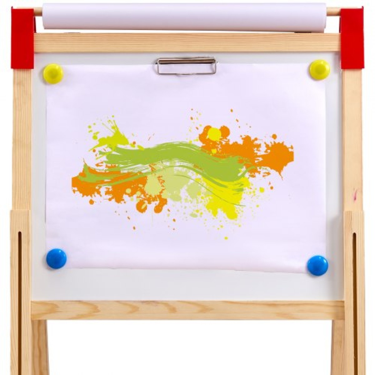 VEVOR Art Easel για Παιδιά, Ξύλινο Παιδικό Καλλιτεχνικό Καβαλέτο 3 σε 1 Διπλής Όψης με Μαγνητικό Πίνακα, Μαυροπίνακα & Χάρτινο Ρολό, Ρυθμιζόμενη όρθια σανίδα σχεδίασης με αξεσουάρ ζωγραφικής για αγόρια και κορίτσια