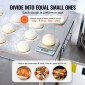 VEVOR Electric Divider Dough, 20PCS Automatic Dough Dividing Machine cutting, 2.12oz - 9.17oz Equal Duugh Cutter with Pure Copper Motor and 304 Inox Trade Tray, for Bakery, Restaurant