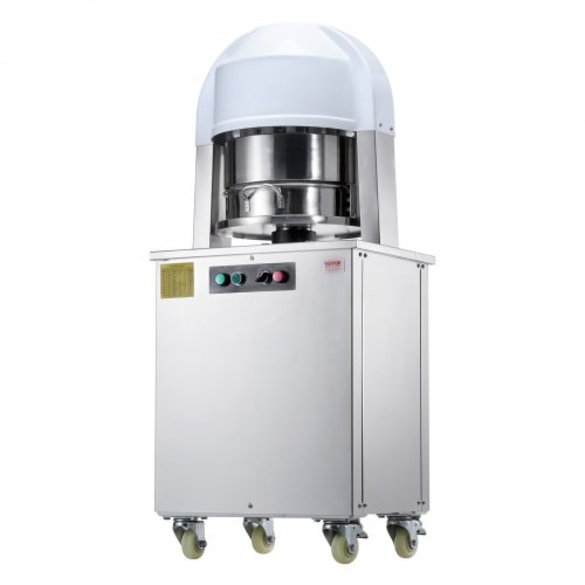 VEVOR Electric Divider Dough, 20PCS Automatic Dough Dividing Machine cutting, 2.12oz - 9.17oz Equal Duugh Cutter with Pure Copper Motor and 304 Inox Trade Tray, for Bakery, Restaurant