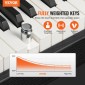 VEVOR Weighted Digital Piano, Πλήκτρα 88 Πλήκτρων Πλήρως Ζυγισμένη, Διπλό Πληκτρολόγιο & Ηχεία Απλή βάση ντουλαπιού με διπλά ακουστικά 200 τόνους & ρυθμούς, υποστήριξη Bluetooth/USB/MIDI, Μάθημα για καθηγητές