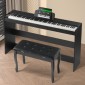 VEVOR Weighted Digital Piano, Πλήκτρα 88 Πλήκτρων Πλήρως Ζυγισμένη, Διπλό Πληκτρολόγιο & Ηχεία Απλή βάση ντουλαπιού με διπλά ακουστικά 200 τόνους & ρυθμούς, υποστήριξη Bluetooth/USB/MIDI, Μάθημα για καθηγητές