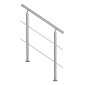 VEVOR 100,1 cm Κιγκλιδώματα για Εξωτερικά σκαλοπάτια 2 Εγκάρσιες ράβδοι Σκάλα για Βεράντα