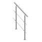VEVOR 100,1 cm Κιγκλιδώματα για Εξωτερικά σκαλοπάτια 2 Εγκάρσιες ράβδοι Σκάλα για Βεράντα
