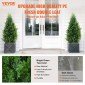 VEVOR Artificial Cedar Topiary Tree, ύψους 36 ιντσών (2 τεμάχια), με έξτρα φύλλα & γλάστρα Faux αειθαλές φυτό ψεύτικο πεύκο κυπαρίσσι, σετ τεχνητής πρασίνου με αξιολόγηση UV για διακόσμηση σπιτιού εσωτερικού/εξωτερικού χώρου