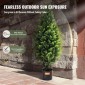 VEVOR Artificial Cedar Topiary Tree, ύψους 36 ιντσών (2 τεμάχια), με έξτρα φύλλα & γλάστρα Faux αειθαλές φυτό ψεύτικο πεύκο κυπαρίσσι, σετ τεχνητής πρασίνου με αξιολόγηση UV για διακόσμηση σπιτιού εσωτερικού/εξωτερικού χώρου