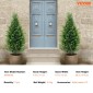 VEVOR Artificial Cedar Topiary Tree, ύψους 36 ιντσών (2 τεμάχια), με έξτρα φύλλα & γλάστρα Faux αειθαλές φυτό ψεύτικο πεύκο κυπαρίσσι, σετ τεχνητής πρασίνου με αξιολόγηση UV για διακόσμηση σπιτιού εσωτερικού/εξωτερικού χώρου
