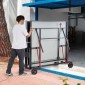 Τραπέζι πινγκ πονγκ VEVOR, Επαγγελματικό παιχνίδι επιτραπέζιας αντισφαίρισης, Τραπέζι πινγκ πονγκ από αλουμίνιο εσωτερικού/εξωτερικού χώρου για παντός καιρού, φορητό πτυσσόμενο τραπέζι με δίχτυ γρήγορου σφιγκτήρα & μεγάλους τροχούς που κλειδώνουν, συν