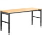 VEVOR ρυθμιζόμενο ύψος πάγκος εργασίας 121,9 cm L x 50,8 cm W Τραπέζι πάγκου εργασίας με πρίζα