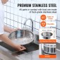 VEVOR Dough Divider Rounder, 40PCS Manual Dough Equal Divider Machine, 1,06oz - 4,94oz Χειροπίεση Κόφτης ζύμης με δίσκο και λεπίδα από ανοξείδωτο ατσάλι 304, Αρτοποιός για αρτοποιεία, εστιατόρια, εμπορικά καταστήματα