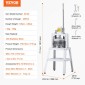 VEVOR Dough Divider Rounder, 40PCS Manual Dough Equal Divider Machine, 1,06oz - 4,94oz Χειροπίεση Κόφτης ζύμης με δίσκο και λεπίδα από ανοξείδωτο ατσάλι 304, Αρτοποιός για αρτοποιεία, εστιατόρια, εμπορικά καταστήματα
