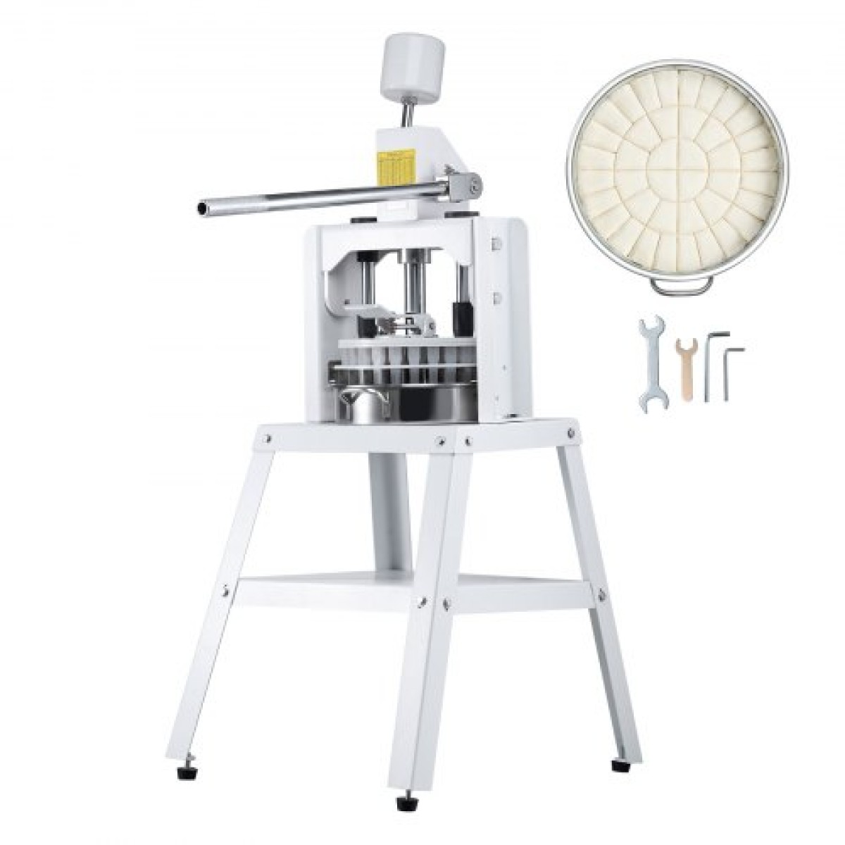 VEVOR Dough Divider Rounder, 40PCS Manual Dough Equal Divider Machine, 1,06oz - 4,94oz Χειροπίεση Κόφτης ζύμης με δίσκο και λεπίδα από ανοξείδωτο ατσάλι 304, Αρτοποιός για αρτοποιεία, εστιατόρια, εμπορικά καταστήματα