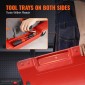 VEVOR Mechanic Plastic Creeper, 914 mm, χωρητικότητας 158,8 kg Automotive Rolling Garage Creeper με χυτευμένο εργονομικό σώμα HDPE με επένδυση και διπλούς δίσκους εργαλείων 6 τροχούς, για επισκευή αυτοκινήτων Garage Shop